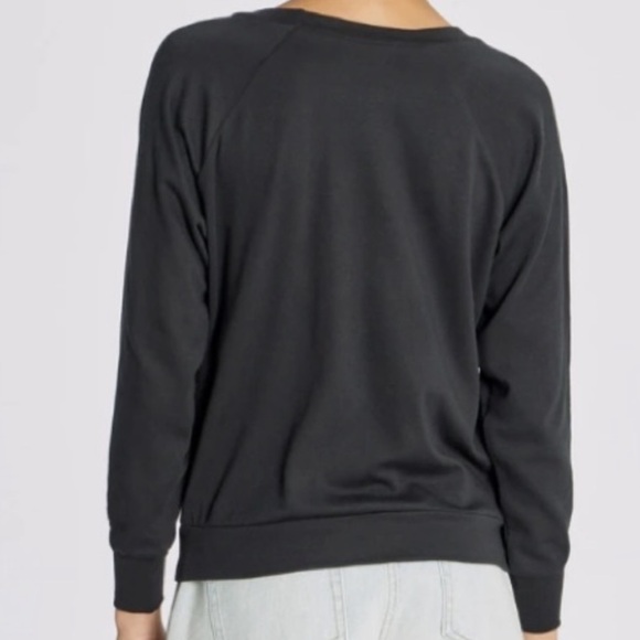 RARE Wildfox Staying In Fiona Crew Neck Sweatshirt Black Size M - Picture 4 of 9